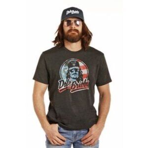 Dale Brisby Large Rock & Roll Denim American Rodeo soft comfy T-Shirt EUC